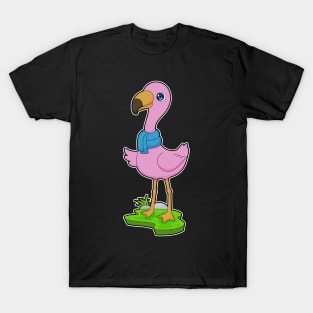 Flamingo Scarf T-Shirt